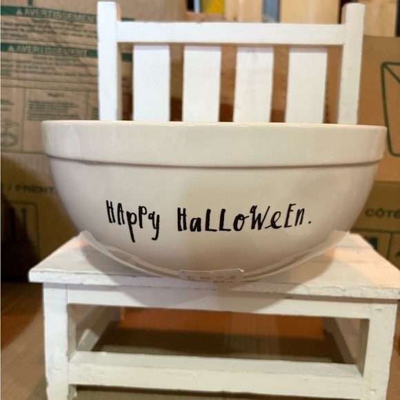 Rae Dunn White Halloween Artisan Bowl - Picture 3 of 4